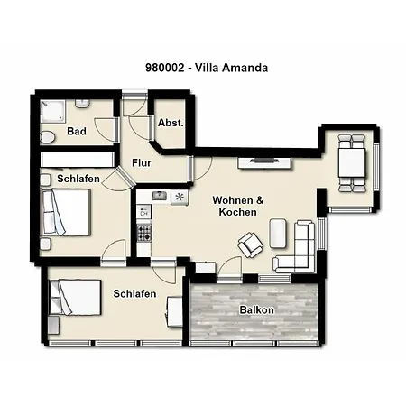 Appealing In With Balcony